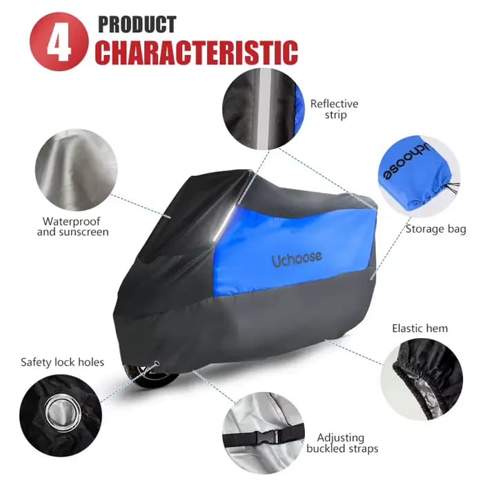 Housse de protection imperméable pour accessoires de Moto, imperméable, anti-pluie, pour Scooter, vé