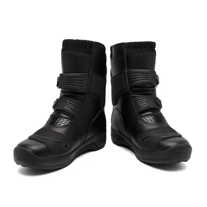 Bottes de moto noires pour hommes