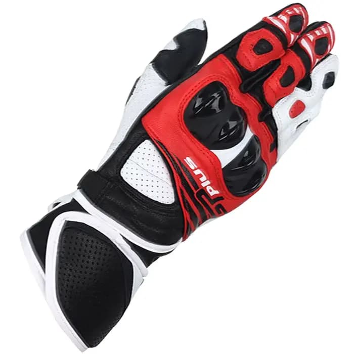 Gants longs de moto 5 couleurs Two-X Motorcycle Race GP Plus R V2 en cuir pour course de vitesse