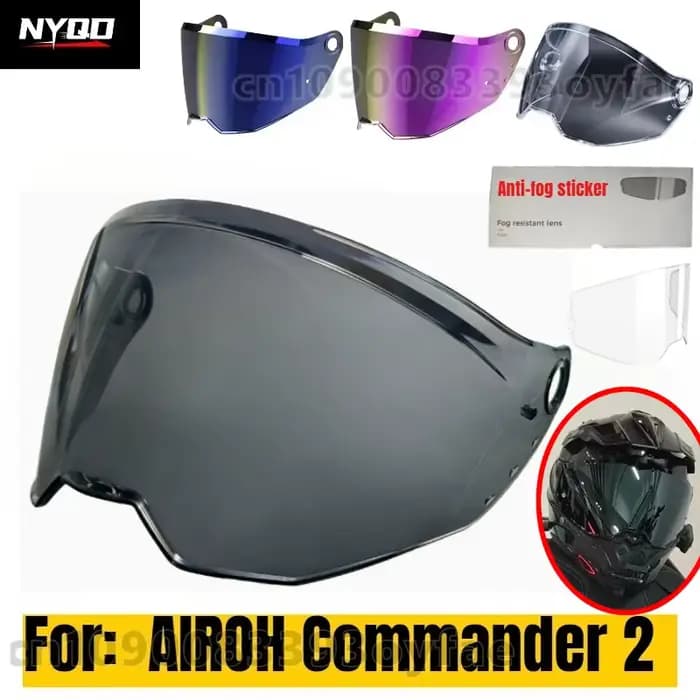 Lunette de casque de moto pour AIROH Commander 2