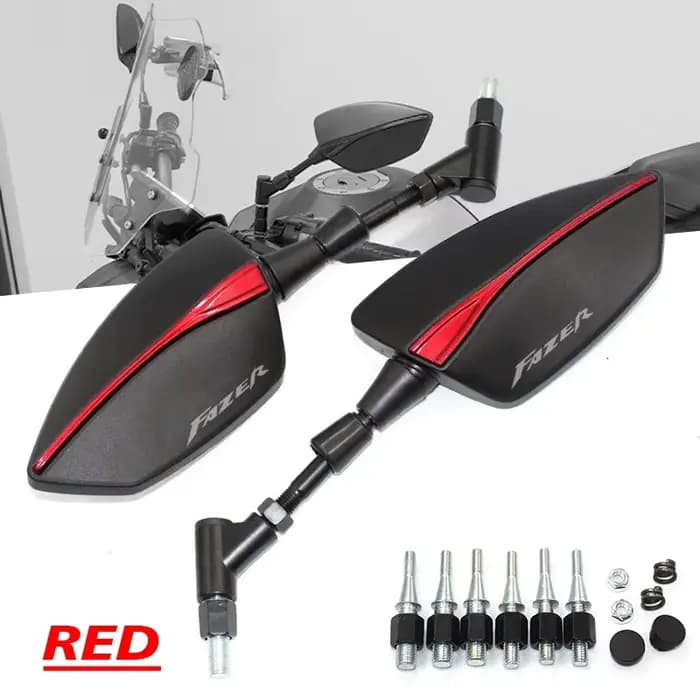 Rétroviseurs arrière gauche droit pour moto, filetage pour Yamaha FZ1 FZ6 FZ8 Fazer fz1 fz6 fz8 FZ f