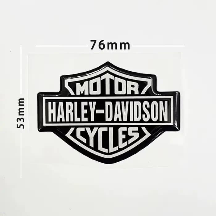 Autocollant 3D en gel pour logo de moto Harley Davidson