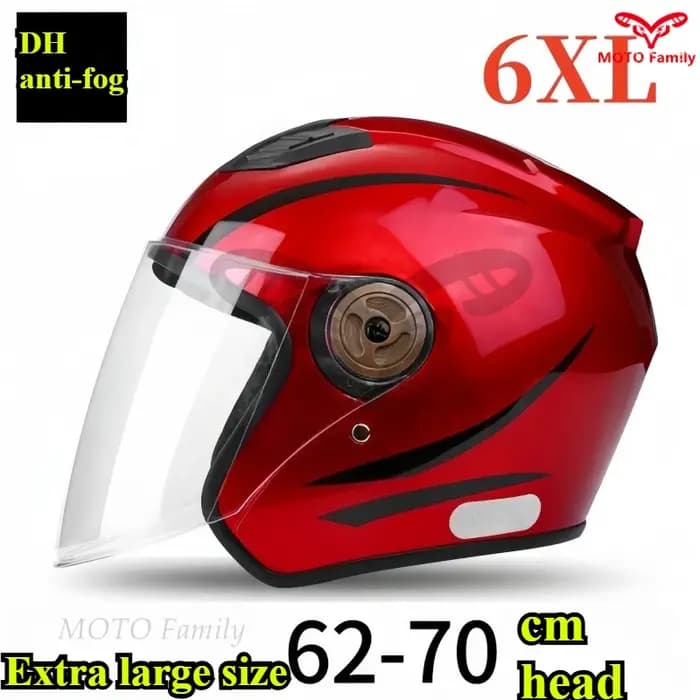 Casque de moto 6XL pour grosse tête, 70 cm, automne-hiver, casque pour grosse tête, casque chaud pour hommes et femmes, casque de moto scooter