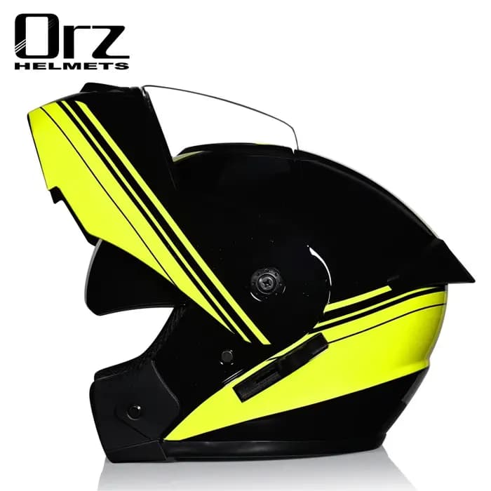ORZ dernier casque de moto à rabat modulaire de sécurité approuvé DOT Voyage course