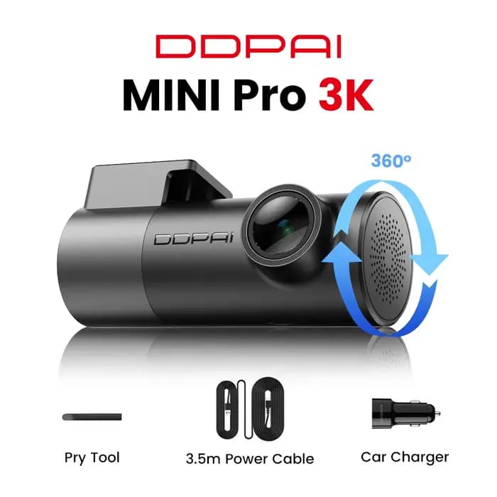 Caméra embarquée DDPAI MINI Pro 3K HDR 1620P avec Wi-Fi
