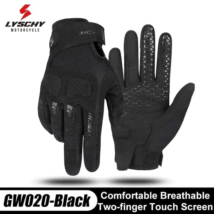 LYSCHY gants de moto hiver chaud doigt complet