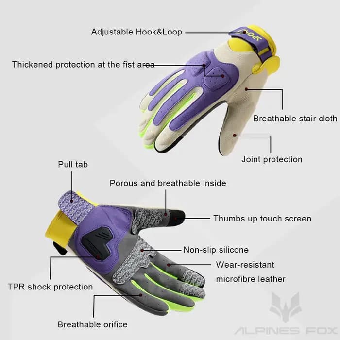 Gants de moto d'été pour femmes et adolescentes