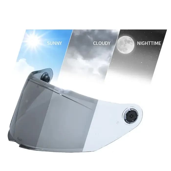 Visière de casque photochromique pour MT MT-V-28B THUNDER 4 SV STINGER 2 Breaker SV