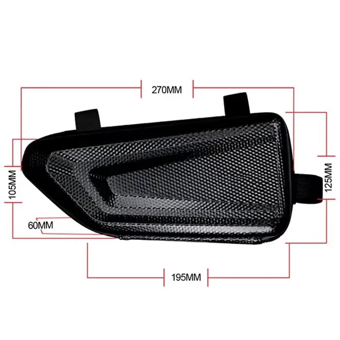 Sacoche latérale à coque rigide pour moto