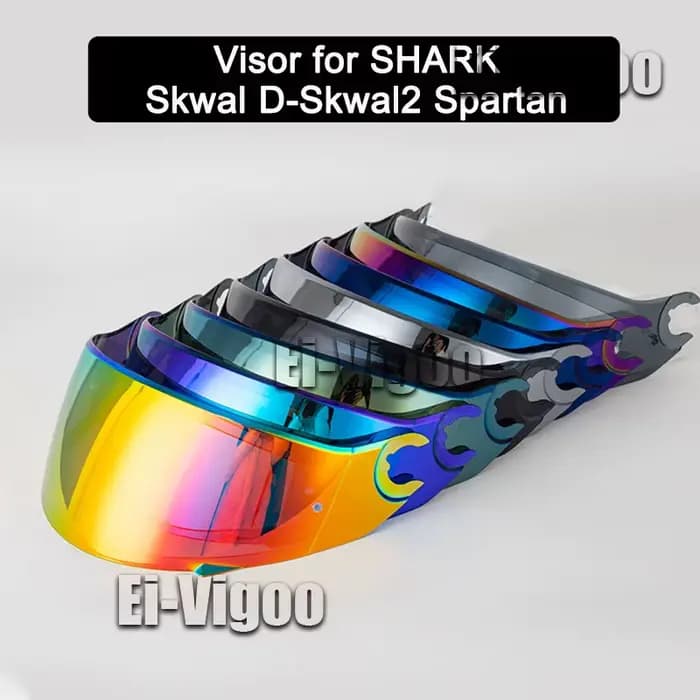 Visière de casque de moto pour Shark Skwal D-Skwal 2 Spartan carbone accessoires