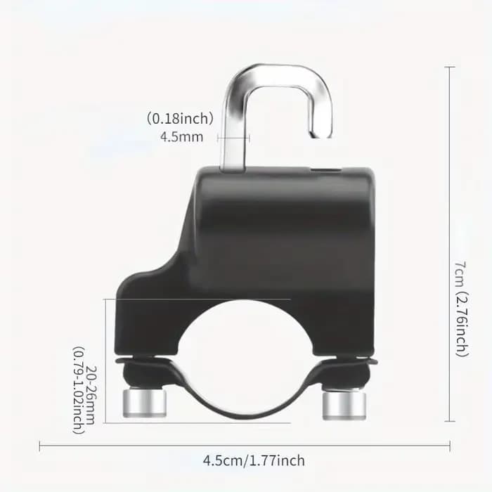 Accessoires de moto : Antivol de casque de moto 1 pièce