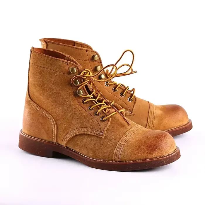 Marque hommes bottes moto ailes faites à la main en cuir véritable affaires