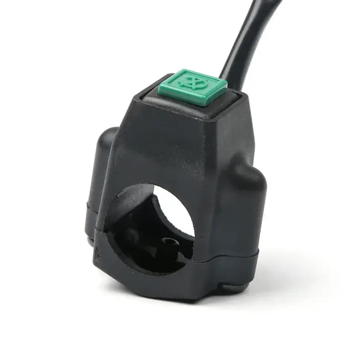 Bouton de poignée de commutateur pour moto, 22mm, pour lampe de travail, montage sur guidon, marche + arrêt, acier inoxydable, étanche, nouveau