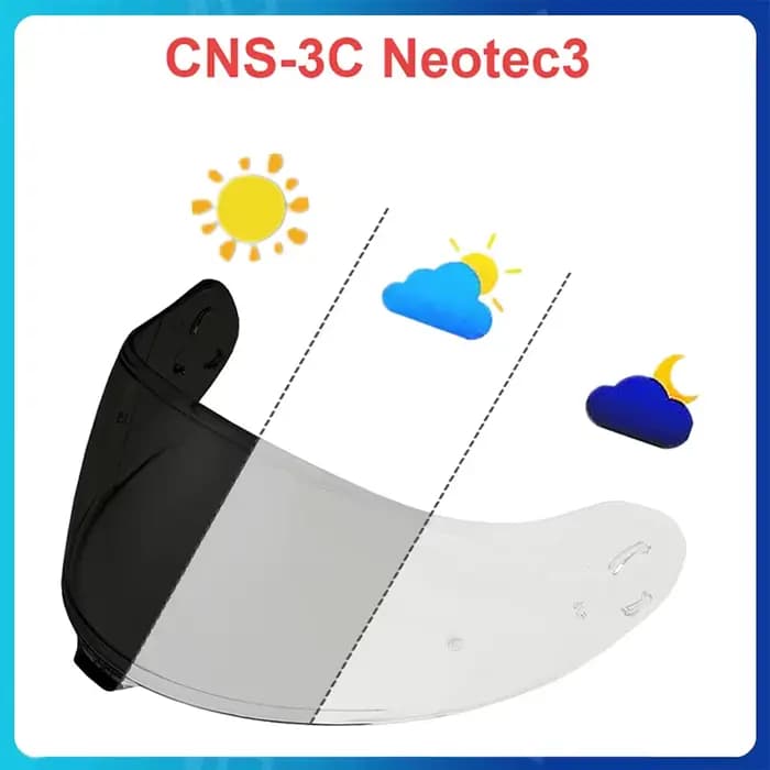 Neotec3 lentilles photochromiques lentille de protection de casque pour SHOEI Neotec 3 CNS-3C
