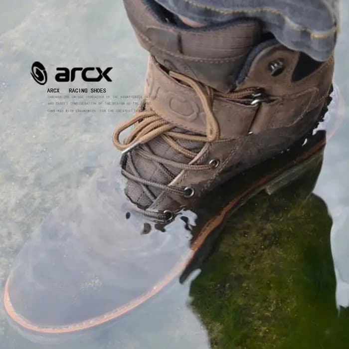 ARCX-Bottes de rinçage de moto en cuir véritable, imperméables, chaudes, vintage, extérieur, loisirs, motocross