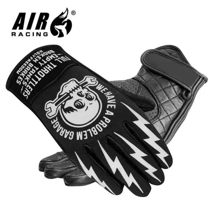 Gants de moto gants de moto course longue coque dure gants d'équitation en cuir gants épais respirants