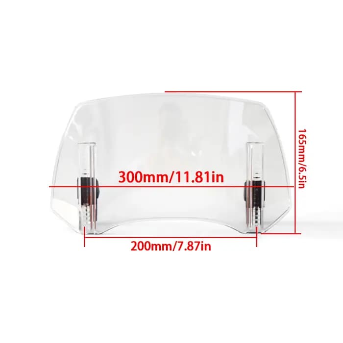 Extension de pare-brise de moto