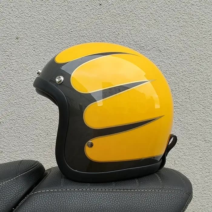 Casque de moto vintage TT&COCASCOS Cafe Racer 3/4 500TX, casque de moto léger pour scooter, capacete