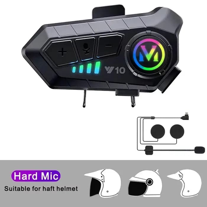 Casque de moto avec écouteurs IPX6 étanches