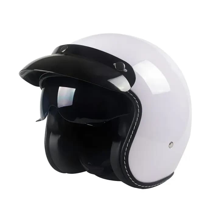 ECE DOT nouveau Casco Capacetes moto rétro Vintage casque de Motocross 3/4 casques de Scooter à visage ouvert XS L Xl