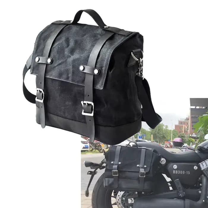 Sacoche Latérale de Moto Vintage pour Harley Sportster XL 883 XL 1200 Touring ocia Softail FL