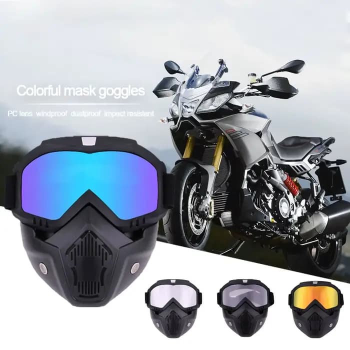 Lunettes de casque de requin de moto