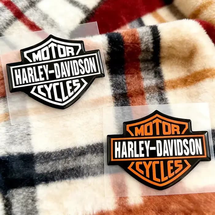 Autocollant 3D en gel pour logo de moto Harley Davidson