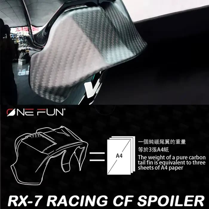Spoiler de casque RX7X pour moto RX-7X VZ-Ram