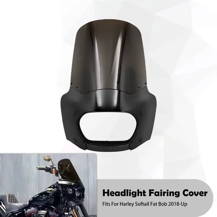 Carénage de lumière de sauna de moto, déflecteur de vent, phare avant, capot, couvercle pour Harley