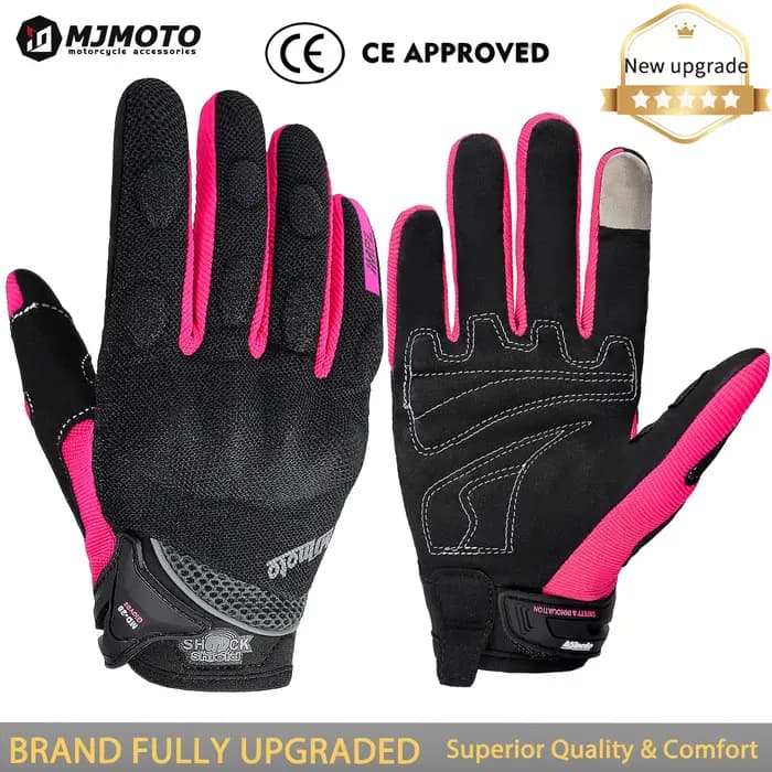 Gants de Moto rose pour femmes
