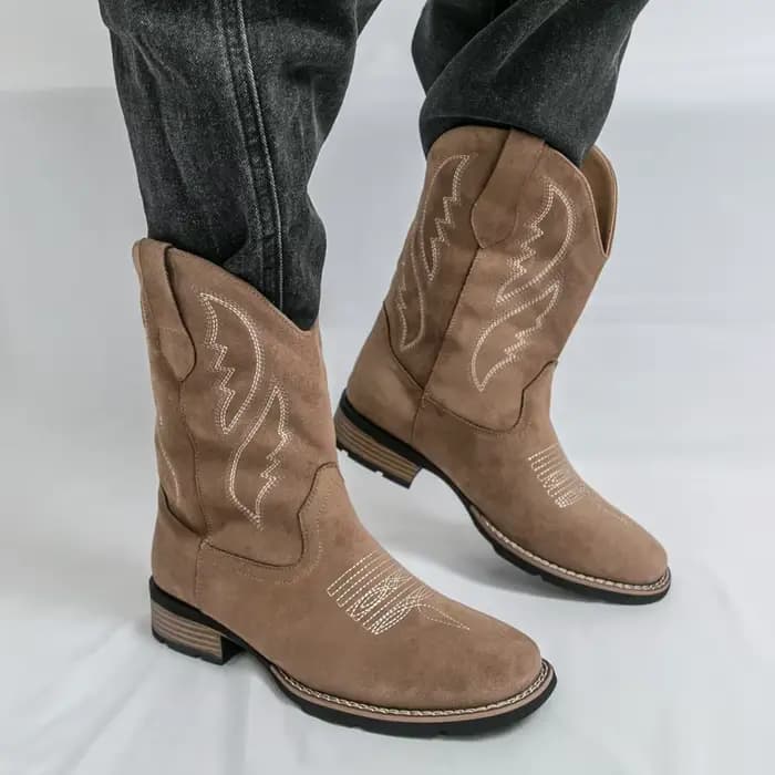 Nouvelles bottes de cowboy occidentales pour hommes