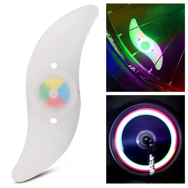 Lumière colorée pour roue de vélo