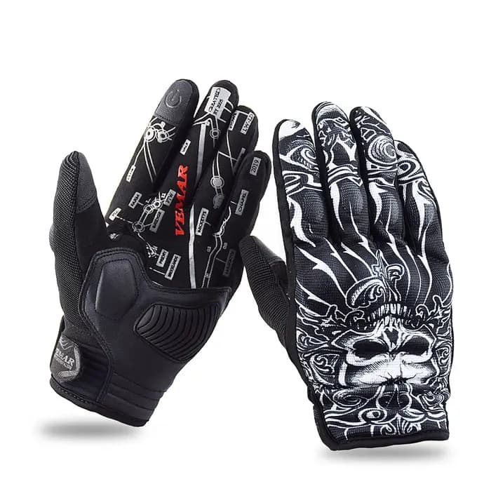 VEMAR doigt complet course moto gants luva motoqueiro guantes