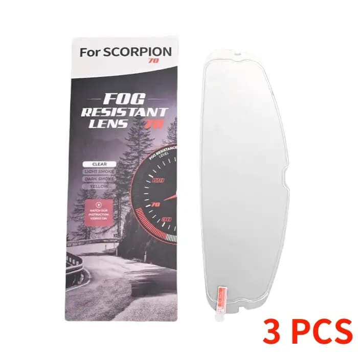 Film Anti-buée pour visière de casque de moto Scorpion exo 1400 Carbon