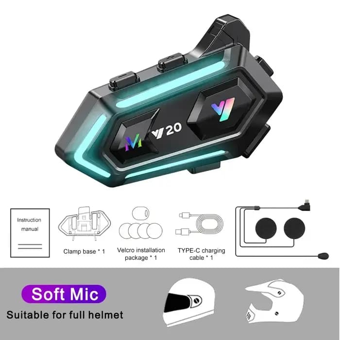 Casque de moto sans fil