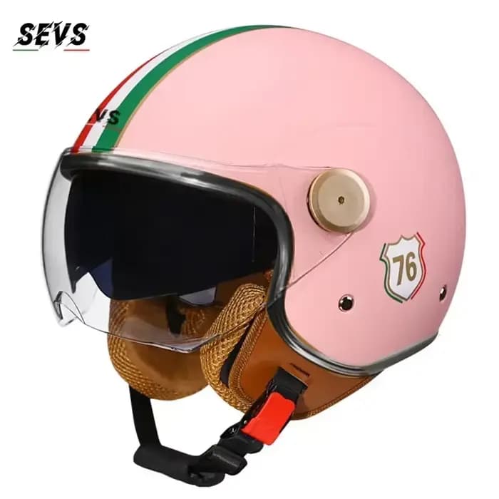 Casque de moto à visage ouvert pour hommes et femmes