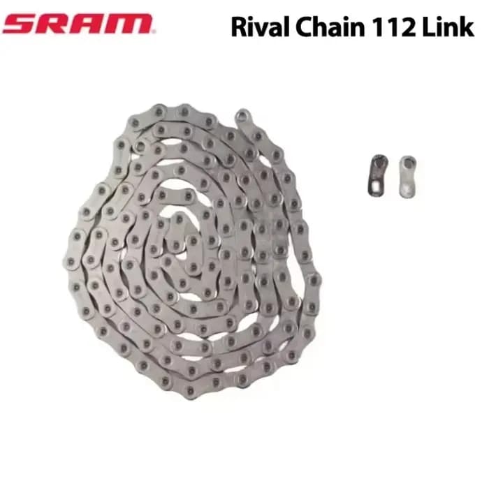 Chaîne Sram Rival 12s 112 maillons argentée