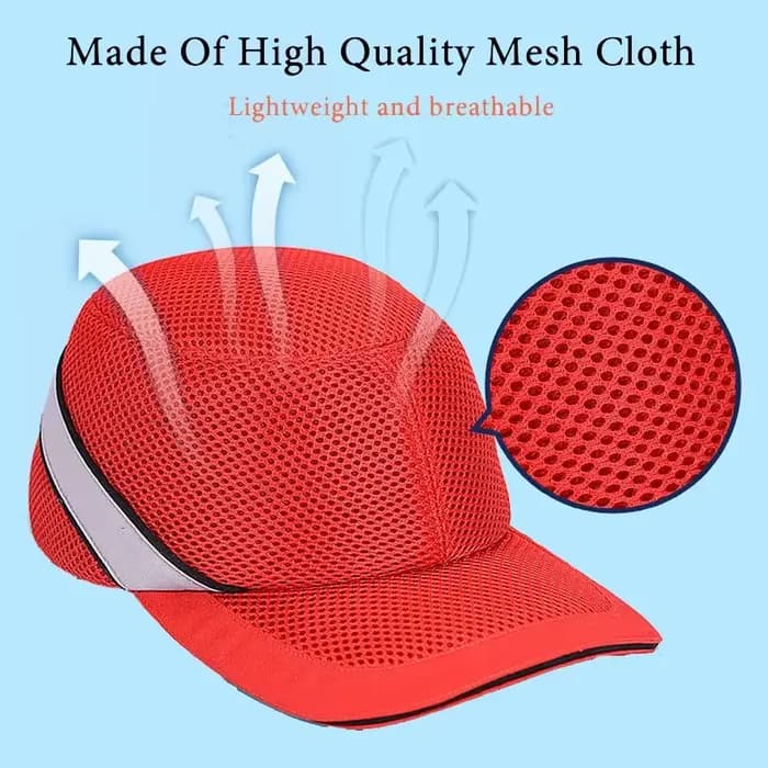 Chapeau rigide Anti-collision en tissu filet