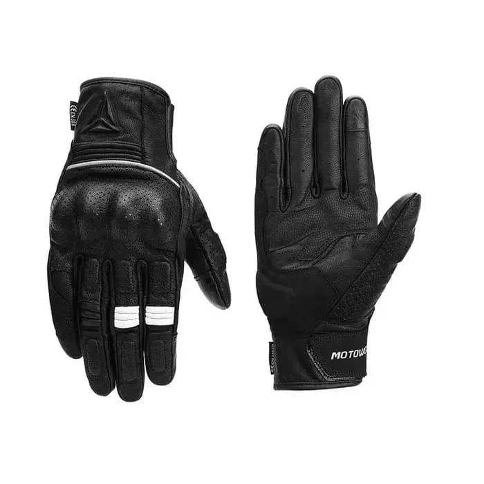 Gants de moto en cuir approuvés CE pour hommes