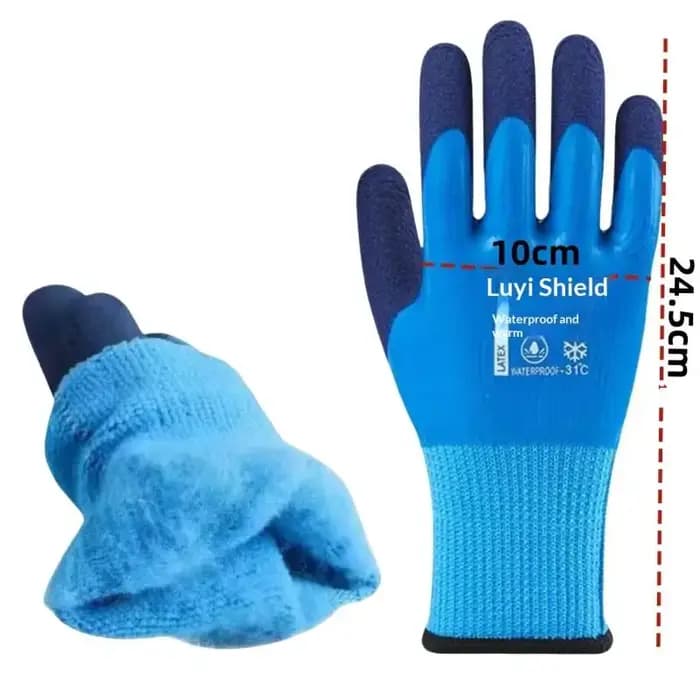 1 paire de gants de sécurité de travail imperméables