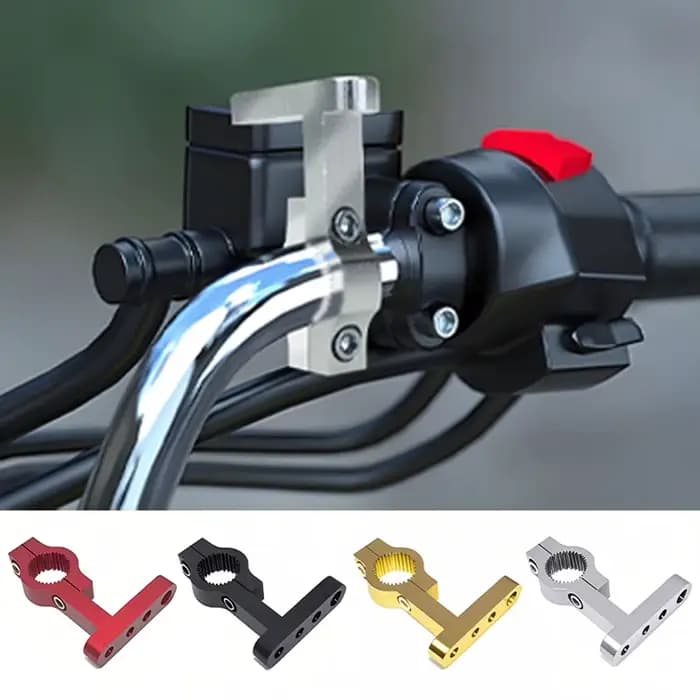 Support de guidon de moto en aluminium