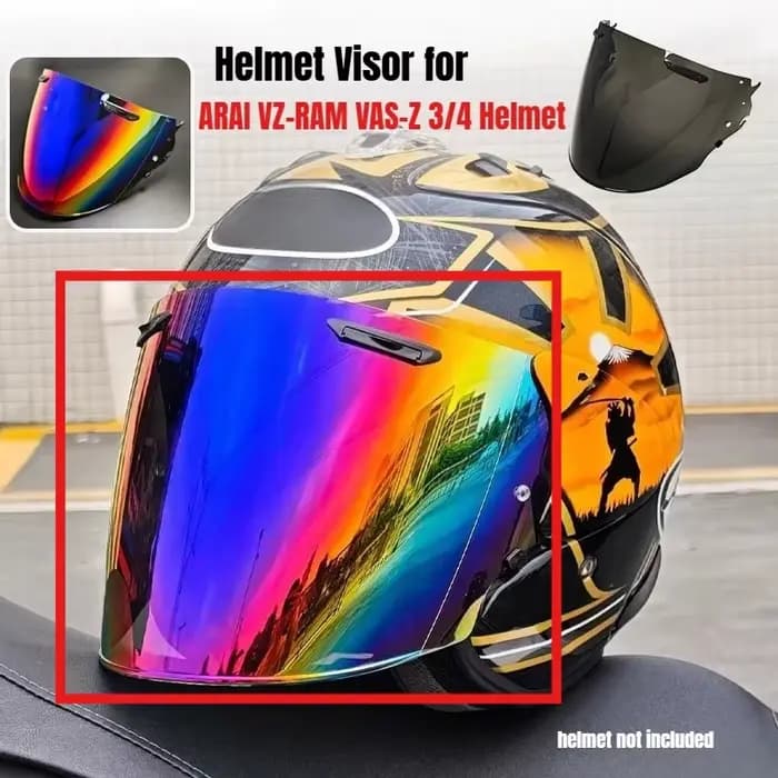 Visière de casque de moto pour ARAI VZ-RAM VAS-Z 3/4