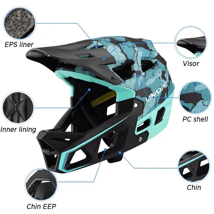 Casque de VTT intégral pour adultes