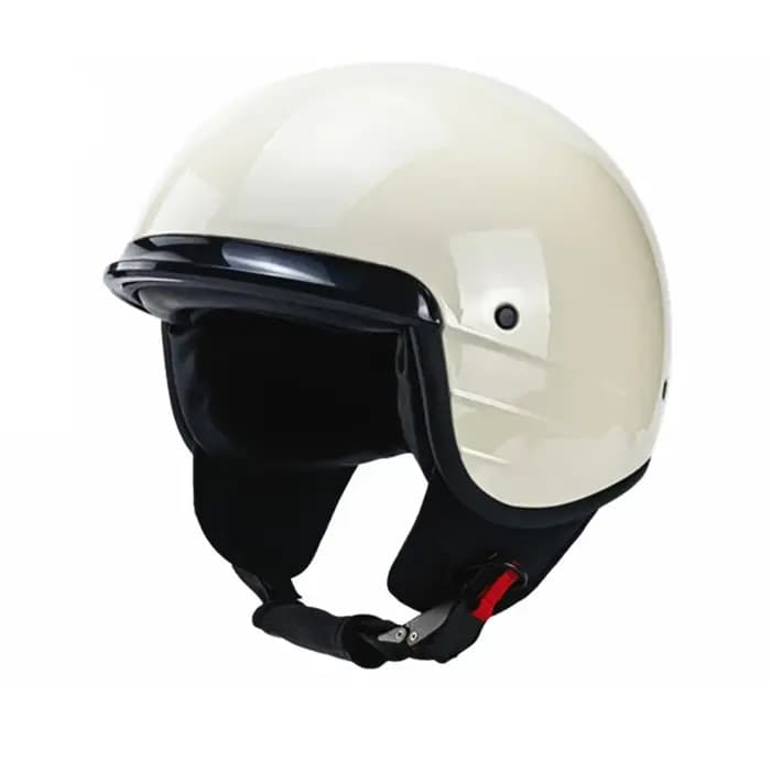 Casque de Moto Vintage à Visage Ouvert