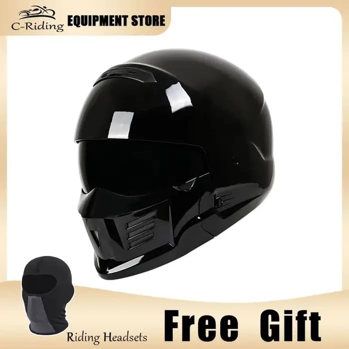Scorpion-Casque intégral ABS pour hommes et femmes, casques de moto, lentille intégrée, quatre saisons, adulte, approuvé par le DOT, cyclomoteur