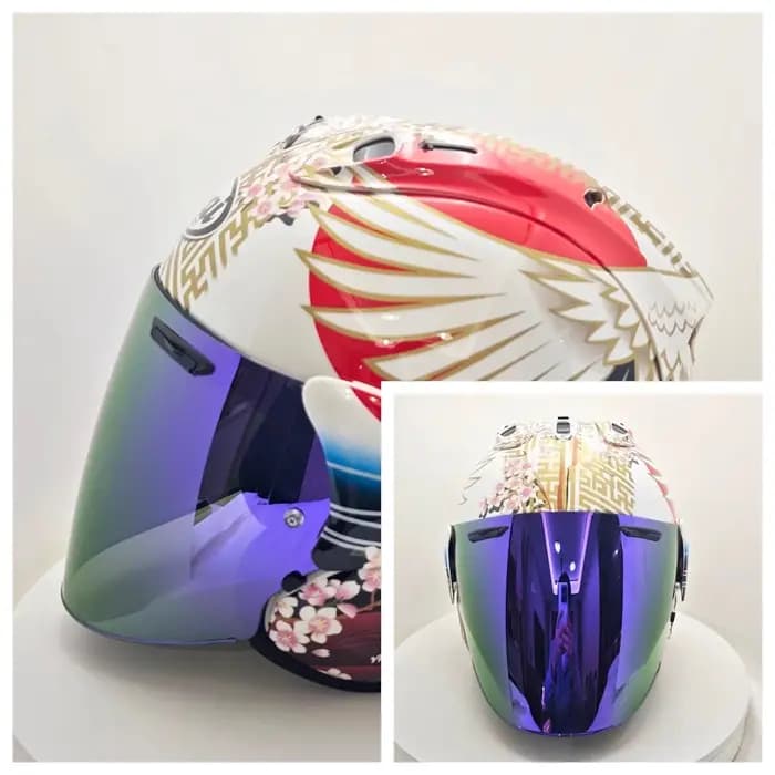 Casque ouvert classique VZ-RAM de haute qualité en ABS 3/4