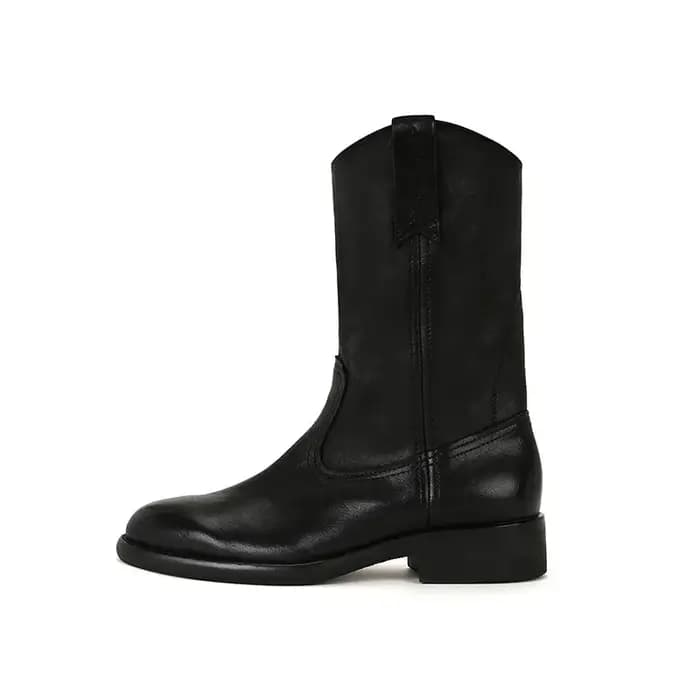 Bottes de moto en cuir de cheval pour femmes