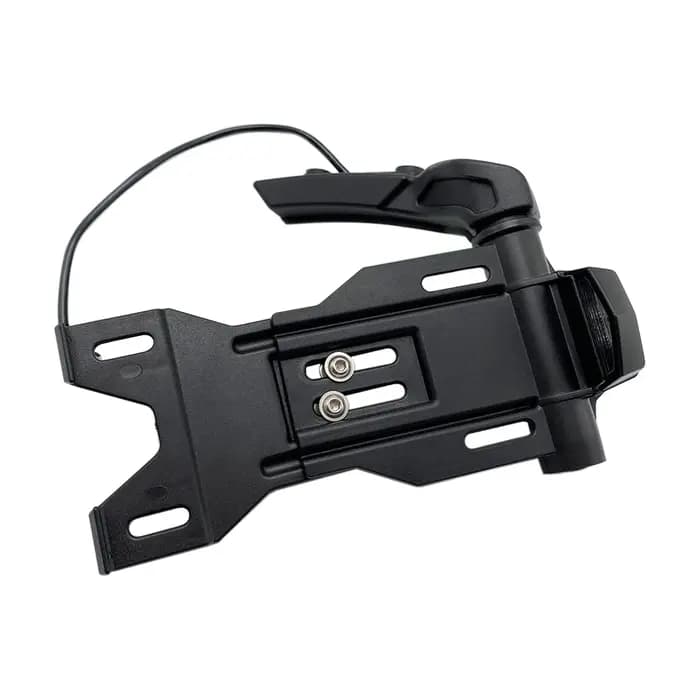 Kit de relocalisation de plaque d'immatriculation latérale avec support d'affichage LED adapté pour Indian Scout Bobber