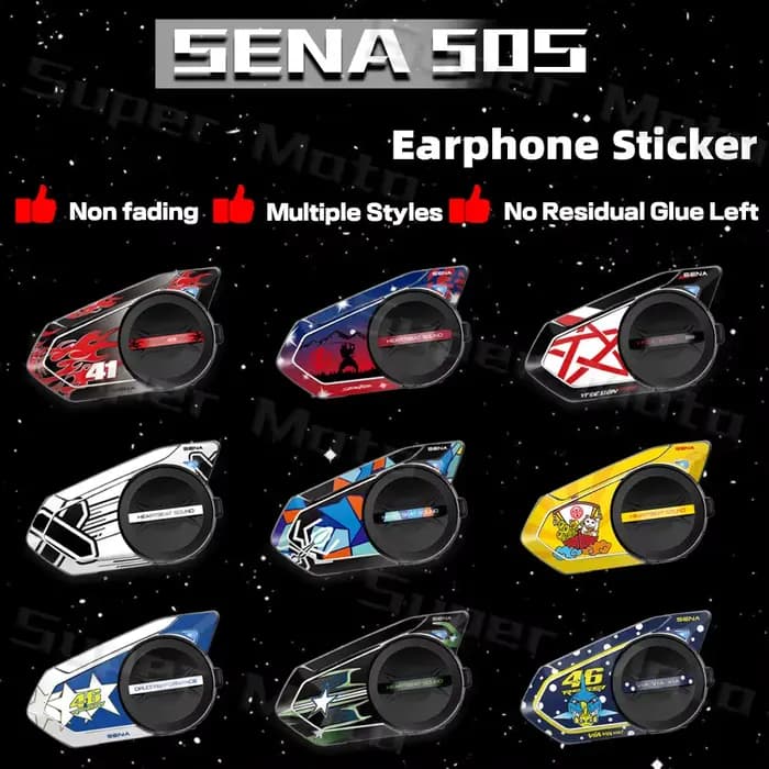 Autocollants de protection pour casque de moto SENA 50S sena 50s