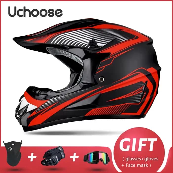 Casque de moto tout-terrain professionnel pour adultes et enfants